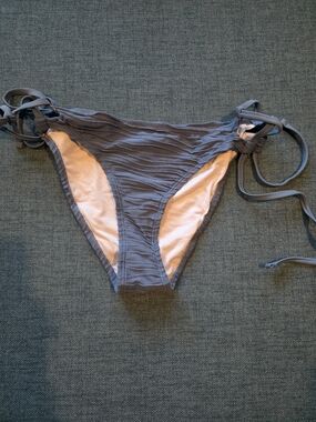 Women’s Tie-Side Swim Bottoms in Slate Blue